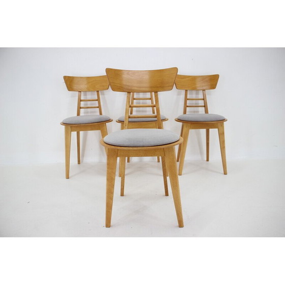 Image 1 of Set van 4 vintage stoelen van Ton, Tsjecho-Slowakije 1980