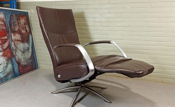 Image 1 of Leer Recliner Draaibare Fauteuil Fauteuil