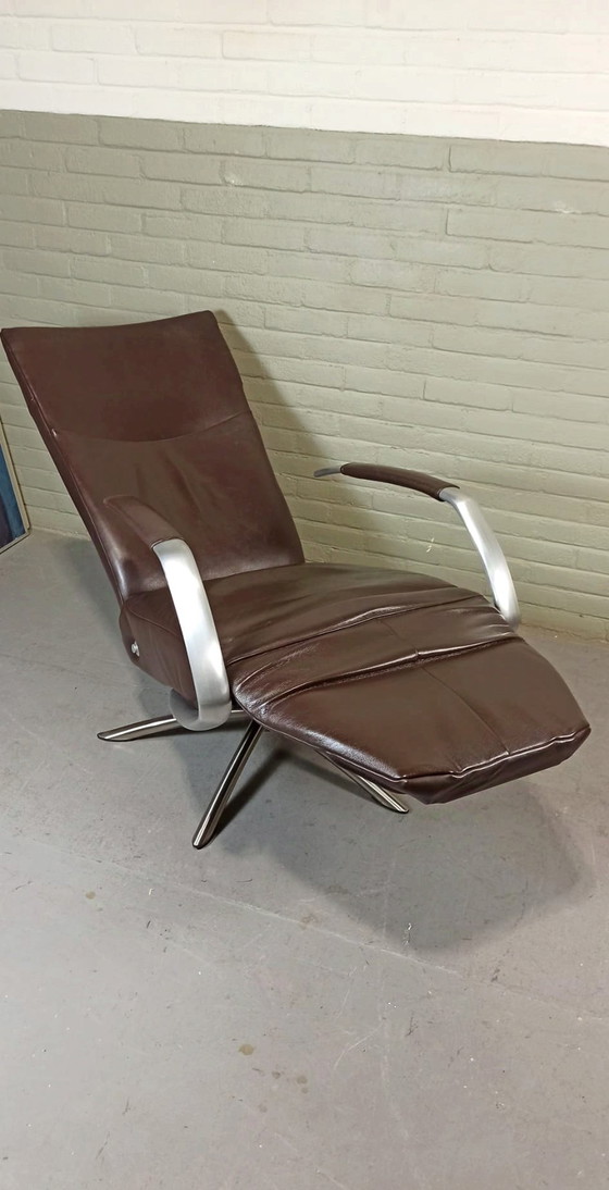 Image 1 of Leer Recliner Draaibare Fauteuil Fauteuil