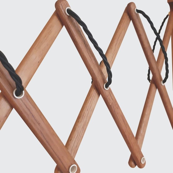 Image 1 of Vintage accordeon wandlamp van Erik Hansen voor Klint, Denemarken