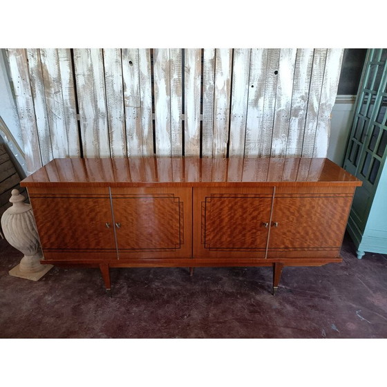 Image 1 of Vintage gelakt houten dressoir, 1960