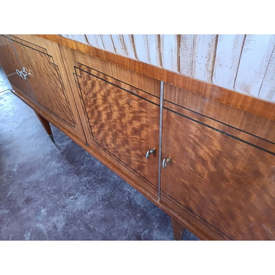 Image 1 of Vintage gelakt houten dressoir, 1960