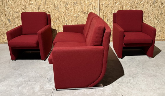 Image 1 of Leolux Design Bank Met Twee Fauteuils