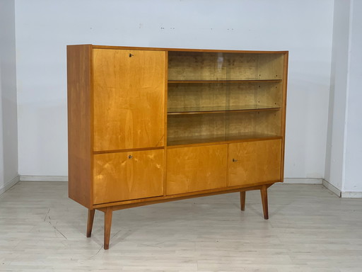 Mid Century hoge kast servieskast woonkamer kast vintage