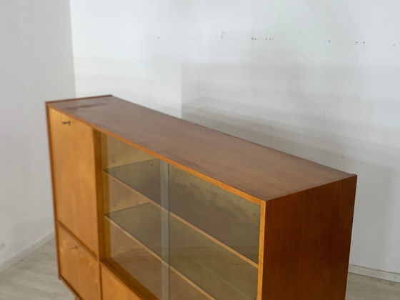 Image 1 of Mid Century hoge kast servieskast woonkamer kast vintage