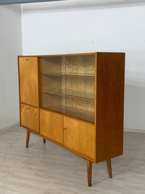 Image 1 of Mid Century hoge kast servieskast woonkamer kast vintage