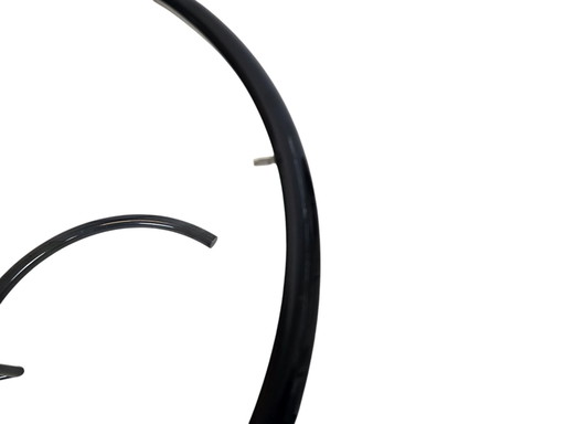 Design Side Table - Eileen Gray Style - Metal - Glass - 80s