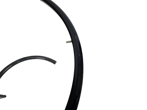 Image 1 of Design Side Table - Eileen Gray Style - Metal - Glass - 80s