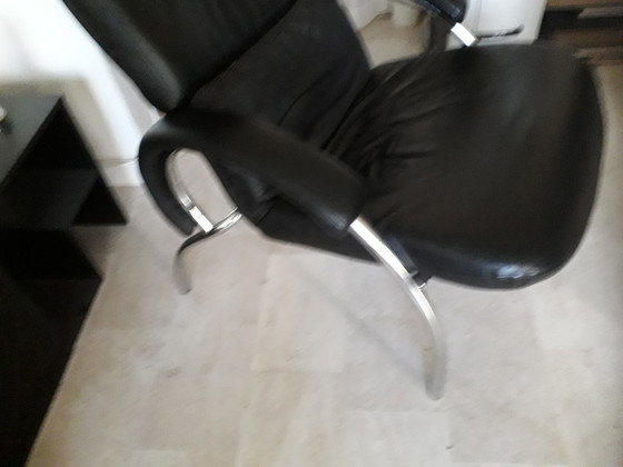 Image 1 of Vintage design fauteuil +hocker