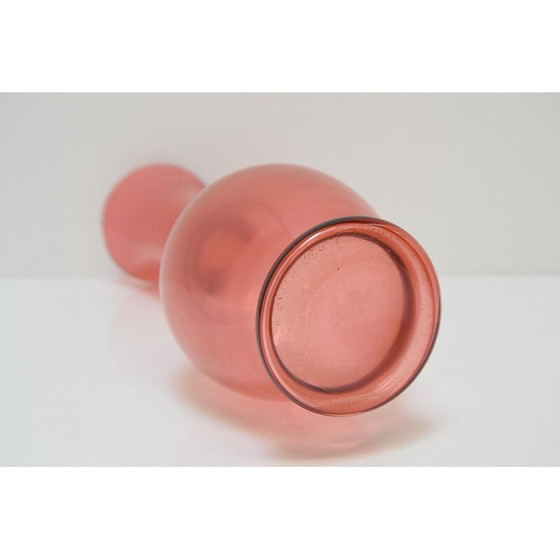 Image 1 of Vintage vaas van Tsjechisch kunstglas door Glaswerk Novy Bor, jaren 1950