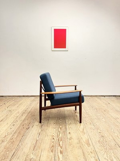 Fauteuil // Teakhouten fauteuil van Grete Jalk voor France and Son, Denemarken, 1960