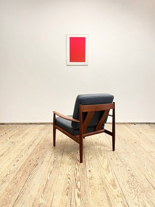 Fauteuil // Teakhouten fauteuil van Grete Jalk voor France and Son, Denemarken, 1960