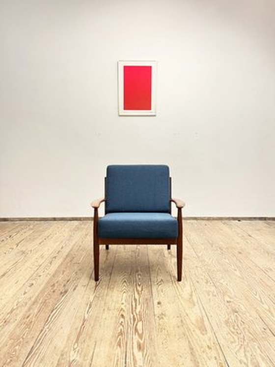 Image 1 of Fauteuil // Teakhouten fauteuil van Grete Jalk voor France and Son, Denemarken, 1960