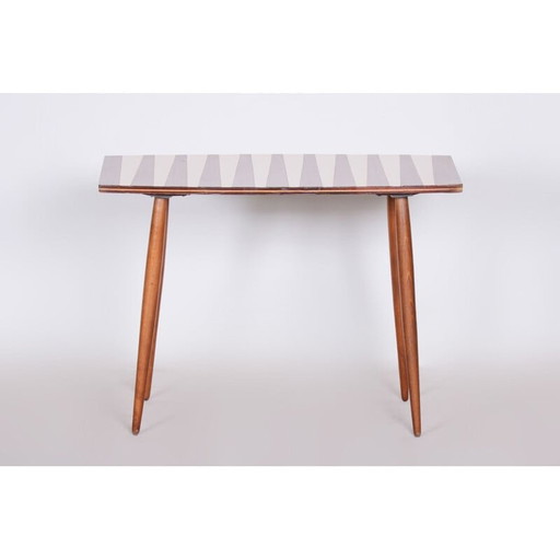 Mid century beukenhouten en formica tafel, 1950