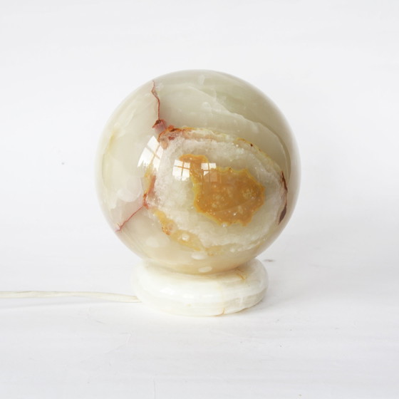 Image 1 of Vintage Onyx Bal Tafellamp