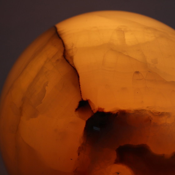 Image 1 of Vintage Onyx Bal Tafellamp