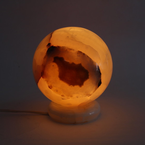 Image 1 of Vintage Onyx Bal Tafellamp