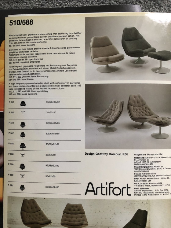 Image 1 of Artifort Fauteuil F511