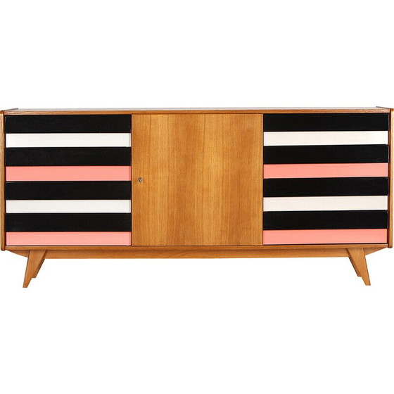 Image 1 of Vintage U 460 dressoir met houten laden van Jiri Jiroutek voor Interier Praha, Tsjecho-Slowakije 1960