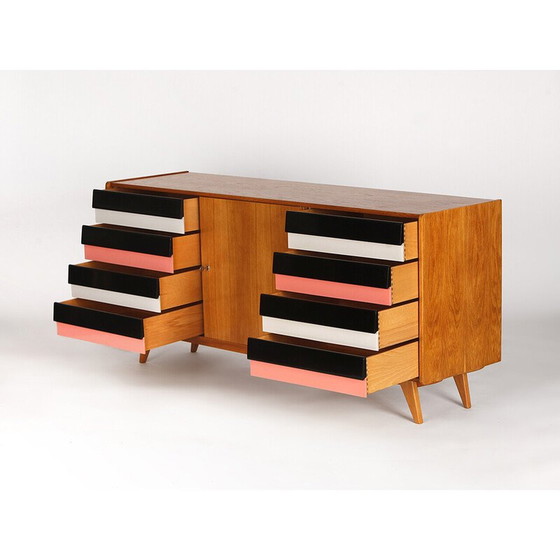 Image 1 of Vintage U 460 dressoir met houten laden van Jiri Jiroutek voor Interier Praha, Tsjecho-Slowakije 1960