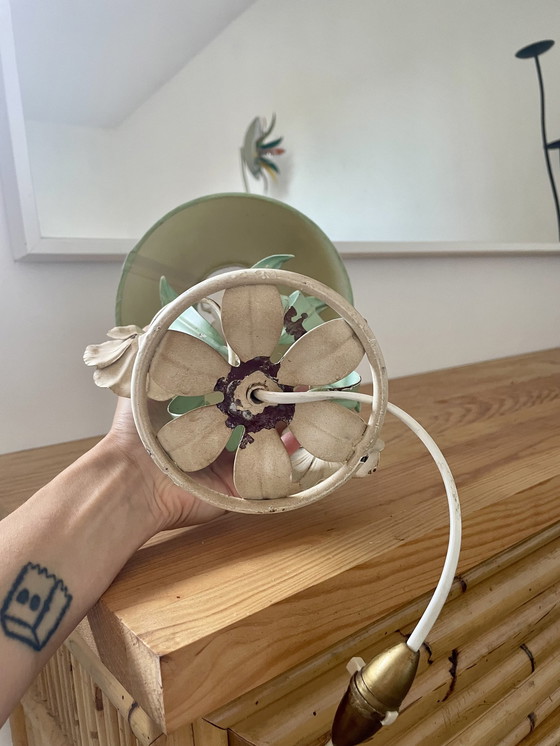 Image 1 of Vintage Italiaanse designlamp - Fleurs Et Foliage