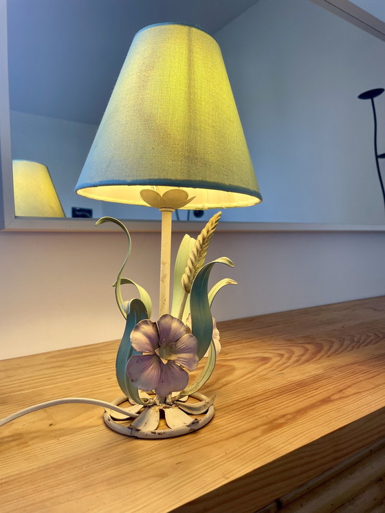 Image 1 of Vintage Italiaanse designlamp - Fleurs Et Foliage