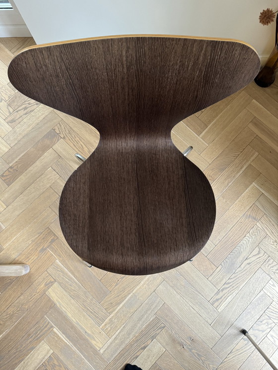 Image 1 of 4x Fritz Hansen Serie 7 Donker Eiken