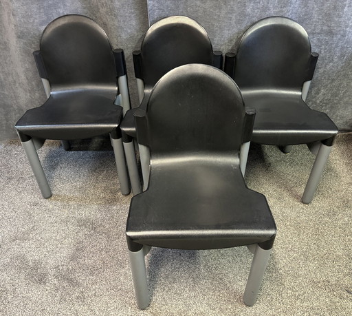 4x Thonet Flexa Gerd Lange Design Stoelen