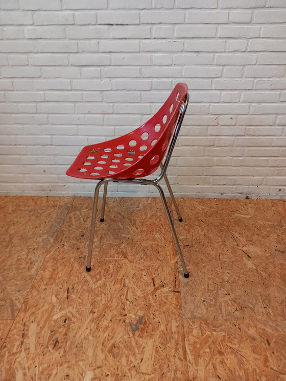 Image 1 of 6x Coquillage stoelen Pierre Guariche