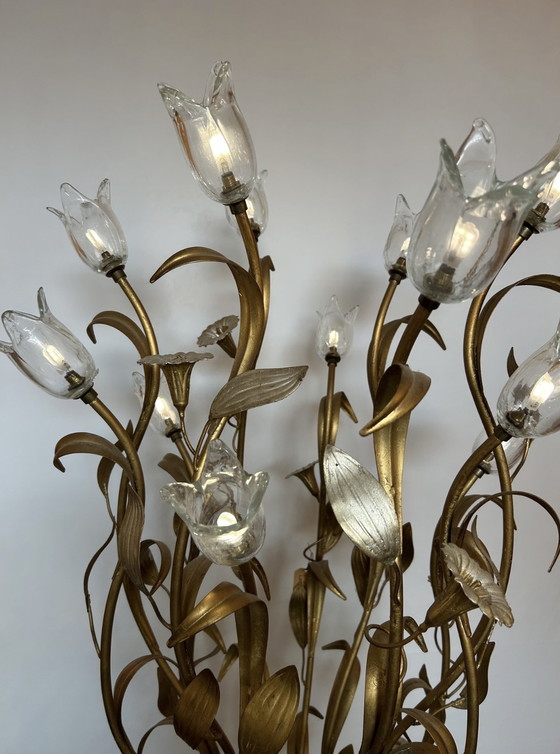 Image 1 of Vloerlamp L’originale SRL Italia Murano kelken vergeuld