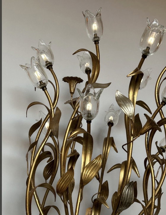 Image 1 of Vloerlamp L’originale SRL Italia Murano kelken vergeuld