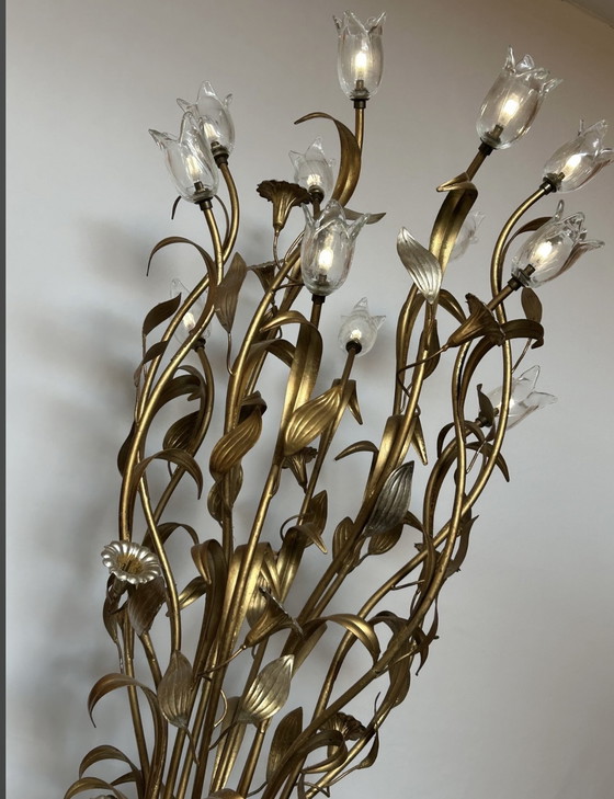 Image 1 of Vloerlamp L’originale SRL Italia Murano kelken vergeuld