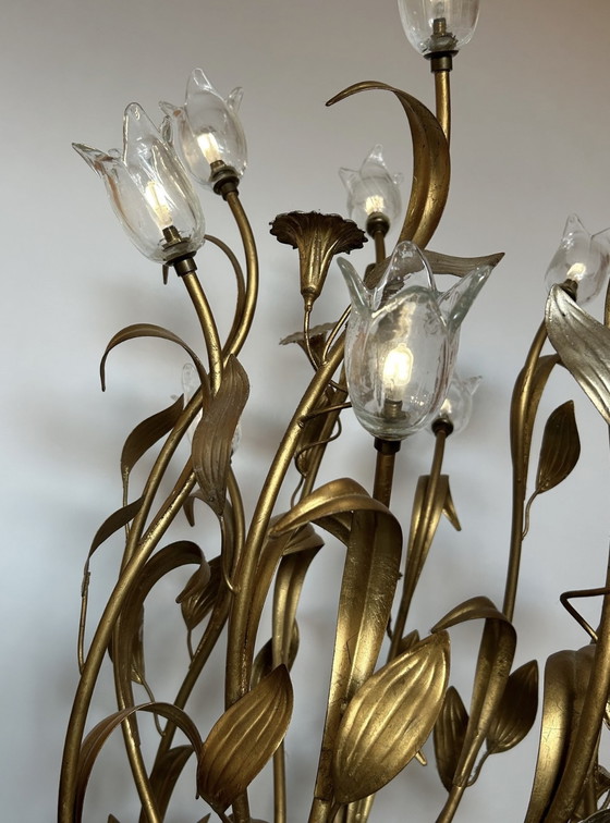 Image 1 of Vloerlamp L’originale SRL Italia Murano kelken vergeuld