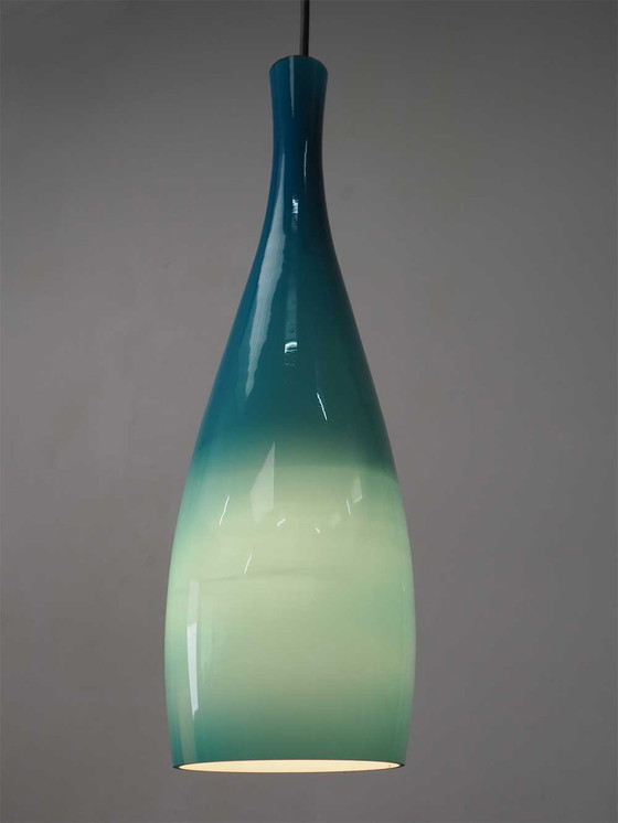 Image 1 of Fog And Morup – Jacob Bang – Turquoise Glazen Hanglamp