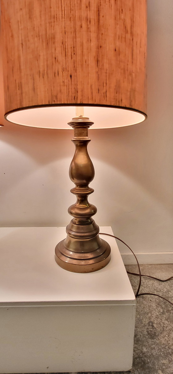 Image 1 of Twee Stiffel Style Lampen Hollywood Regency