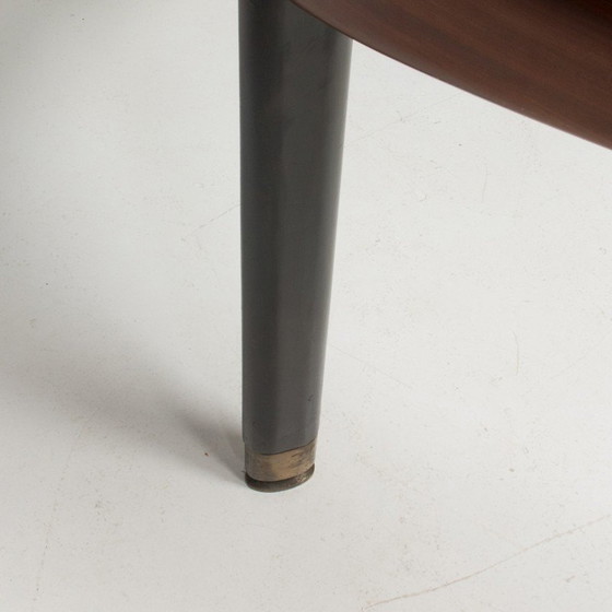 Image 1 of Vintage tafel van rozenhout en glas, Italië 1950