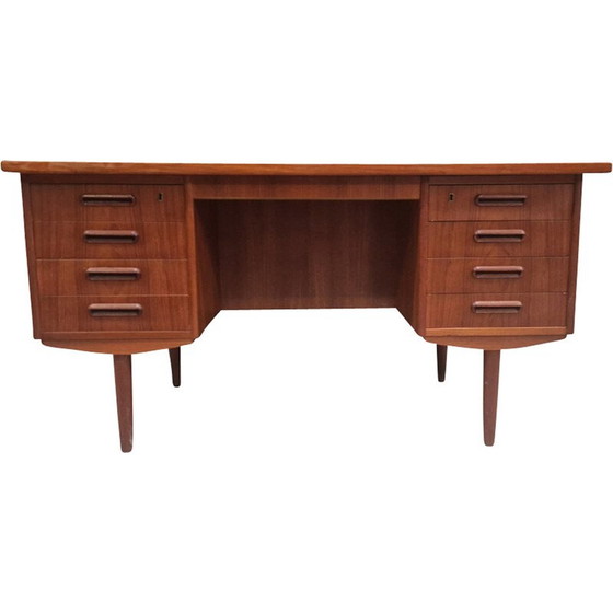 Image 1 of Scandinavisch teakhouten bureau, Denemarken 1970