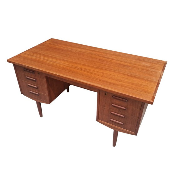 Image 1 of Scandinavisch teakhouten bureau, Denemarken 1970