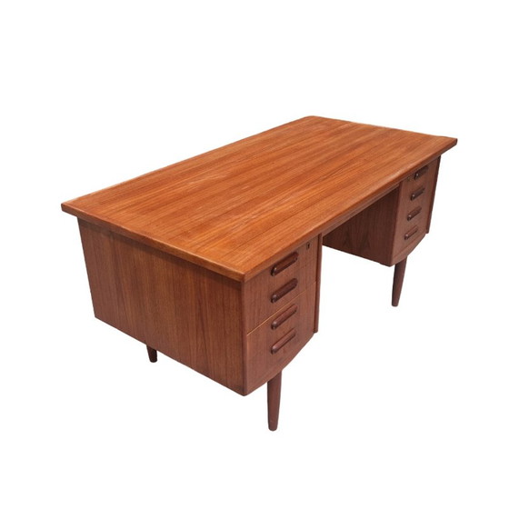 Image 1 of Scandinavisch teakhouten bureau, Denemarken 1970