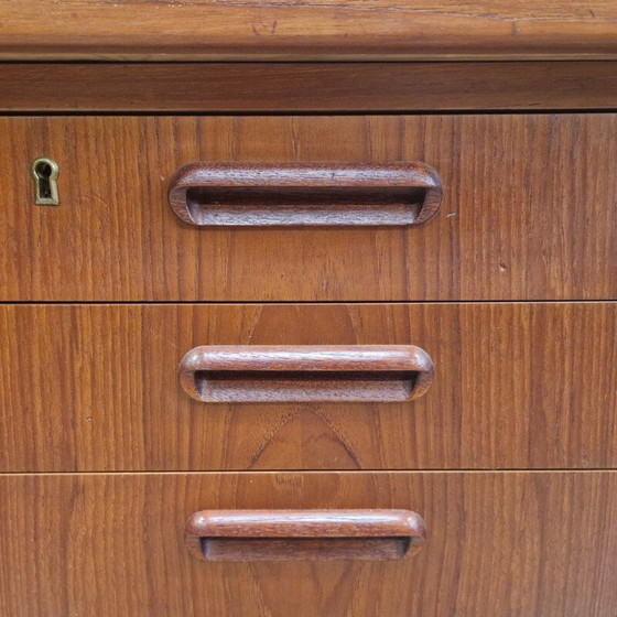 Image 1 of Scandinavisch teakhouten bureau, Denemarken 1970