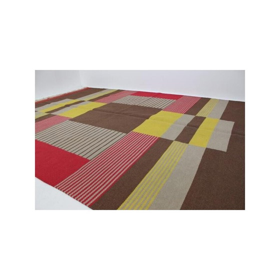 Image 1 of Vintage modernistisch tapijt van Antonin Kybal, Tsjecho-Slowakije 1950