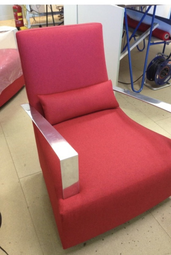 Image 1 of 2x Ligne Roset Neo schommelstoel