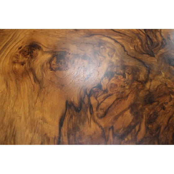 Image 1 of Art Deco vintage houten tafel, Tsjecho-Slowakije jaren 1930