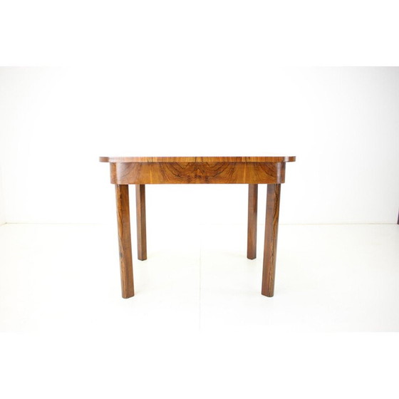 Image 1 of Art Deco vintage houten tafel, Tsjecho-Slowakije jaren 1930
