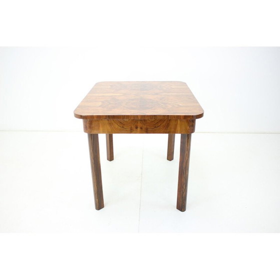 Image 1 of Art Deco vintage houten tafel, Tsjecho-Slowakije jaren 1930