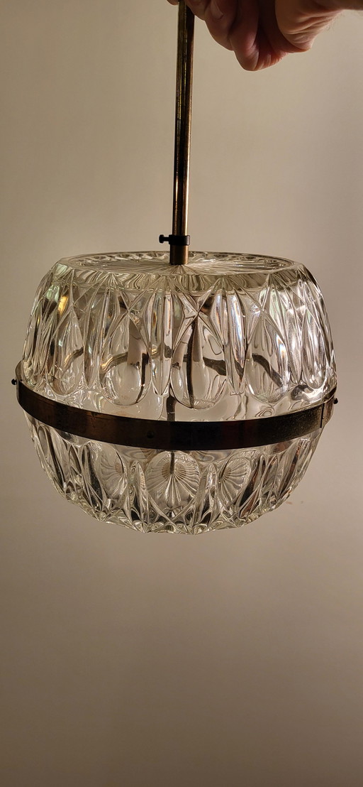 Hollywood Regency Kristalglas Plafondlamp