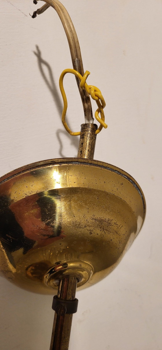 Image 1 of Hollywood Regency Kristalglas Plafondlamp