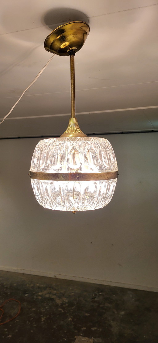 Hollywood Regency Kristalglas Plafondlamp