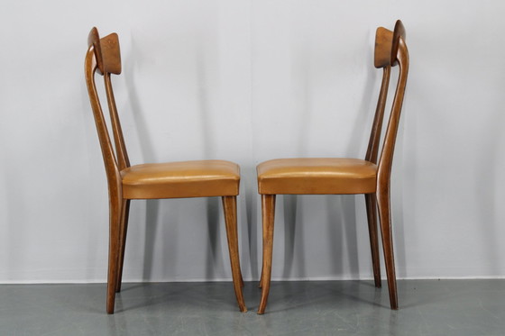 Image 1 of 1950S Set van Vier Italiaanse Eetkamerstoelen