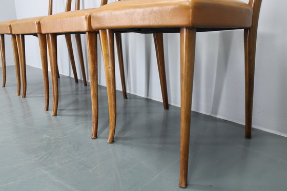 Image 1 of 1950S Set van Vier Italiaanse Eetkamerstoelen